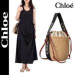 【クロエ】春と夏定番人気♪WOODYスモールバスケット