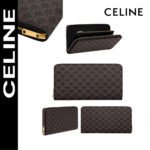 【セリーヌ】新作 大人気 柄ラージ ジップウォレット 財布