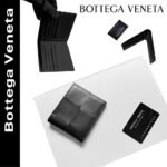 【ボッテガヴェネタ】人気★カセット 二つ折り財布  黒
