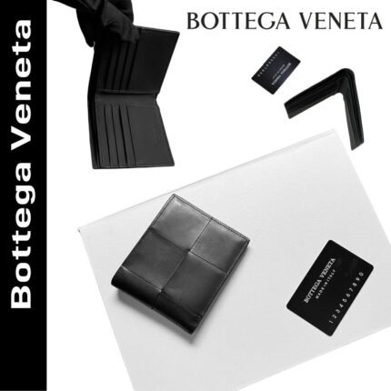 【ボッテガヴェネタ】人気★カセット 二つ折り財布  黒