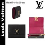 【ルイヴィトン】送料無料◆ポルトフォイユ・カプシーヌ牛革3つ折り財布M68587