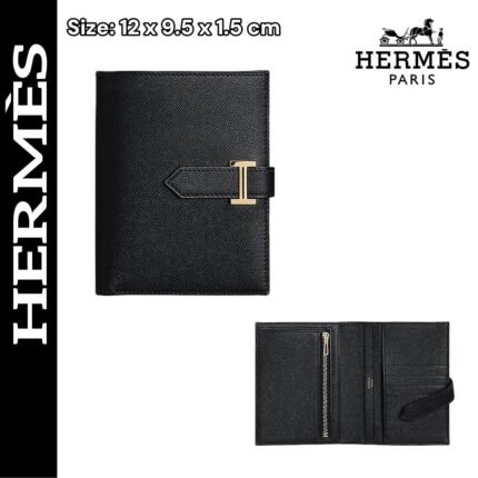 【エルメス】入手困難☆短い折りたたみ財布 希少な入荷☆黒