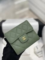 【シャネル】大人気コンパクト ♪マトラッセ♪三つ折り財布 キャビアスキン5色 - 画像 (6)