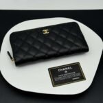 【シャネル】クラシックロングジップウォレット★キャビアXゴールド金具 - 画像 (2)