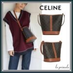 【セリーヌ】☀関税込★新作 スモールバケットトリオンフキャンバス-全2色 - 画像 (2)