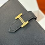 【エルメス】入手困難☆短い折りたたみ財布 希少な入荷☆黒 - 画像 (4)