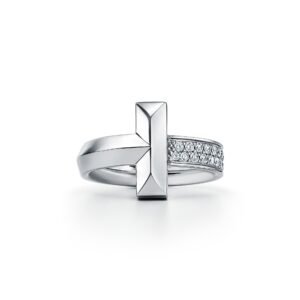 T1 Wide Half Diamond Ring