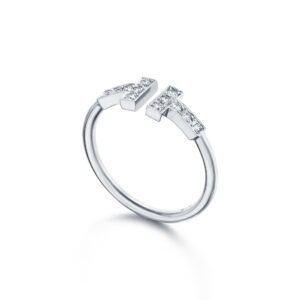 T Diamond Coil Ring