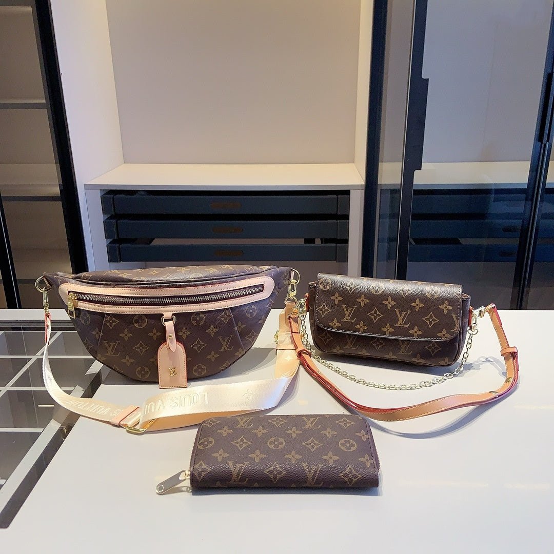 VV-3in1-YBMJ-BROWN_1-1.jpg 【ルイヴィトン】3点セット☆スター同款ウエストバッグ|人気爆発中♪数量限定! - 画像 (1)