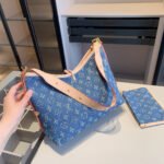 【ルイ・ヴィトン】☆キャリーオール トートバッグ｜デニム素材の4点セット♪ベルトとチェーン付きで超おしゃれ！ - 画像 (3)