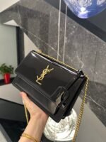 [サンローラン] サンセット ミディアム パテントレザーバッグ - 画像 (6)