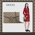 【グッチ】春夏★ディオニュソス·GGスプリーム チェーンウォレット-選べる5色