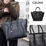 【セリーヌ】 ミニ ラゲージハンドバッグ / ドラムドカーフスキン-全2色 - 画像 (2)