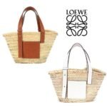 【ロエベ】ロゴ入りバスケットキャリーオールバッグ - 画像 (2)