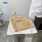 【プラダ】サマー素材/三角ロゴ かごバッグ A4収納可-選べる5色 - 画像 (4)