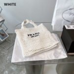 【プラダ】サマー素材/三角ロゴ かごバッグ A4収納可-選べる5色 - 画像 (6)