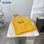 【プラダ】サマー素材/三角ロゴ かごバッグ A4収納可-選べる5色 - 画像 (7)